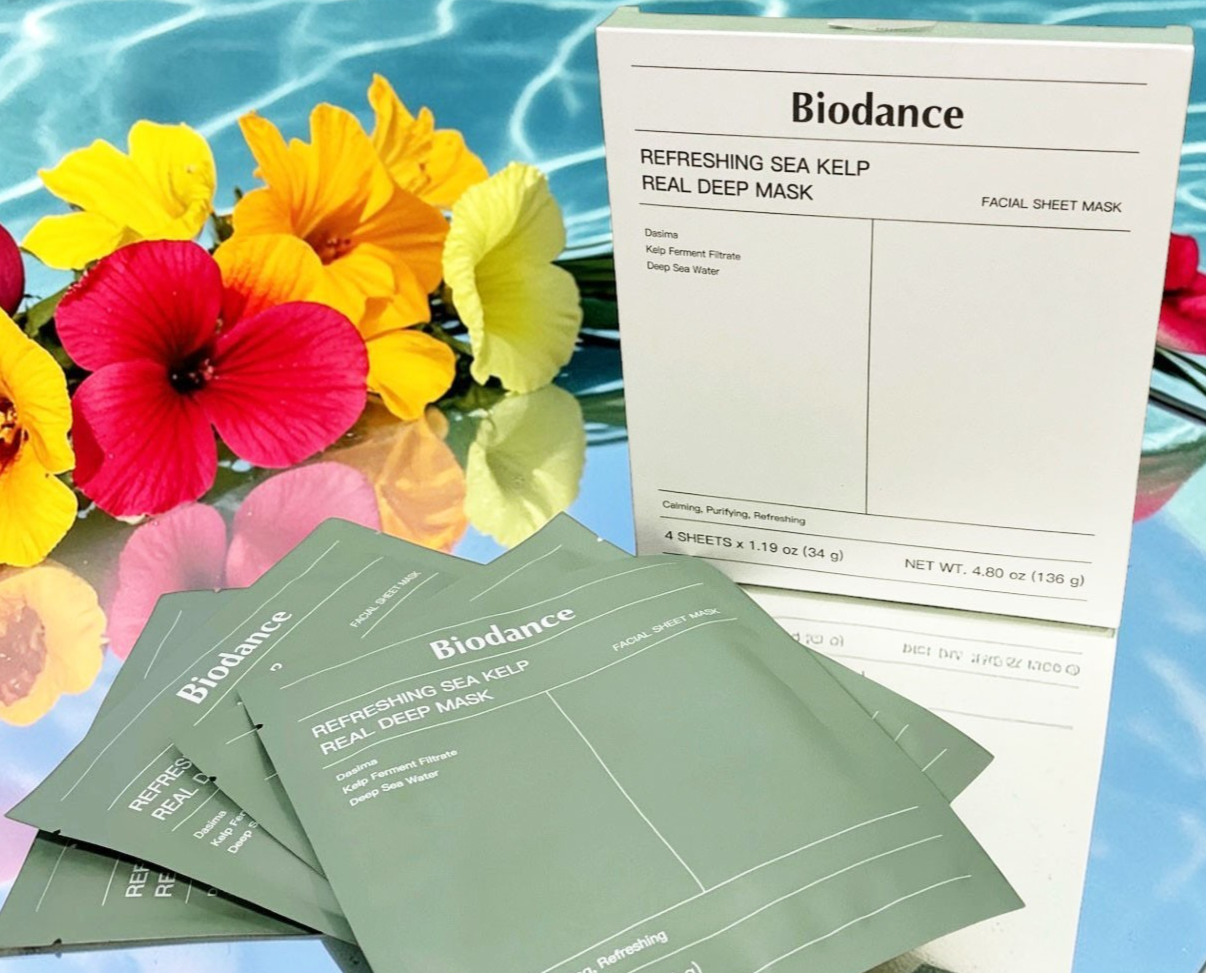 BIODANCE REFRESHING SEA KELP REAL DEEP MASK for Sensitive Skin - 4 Pack
