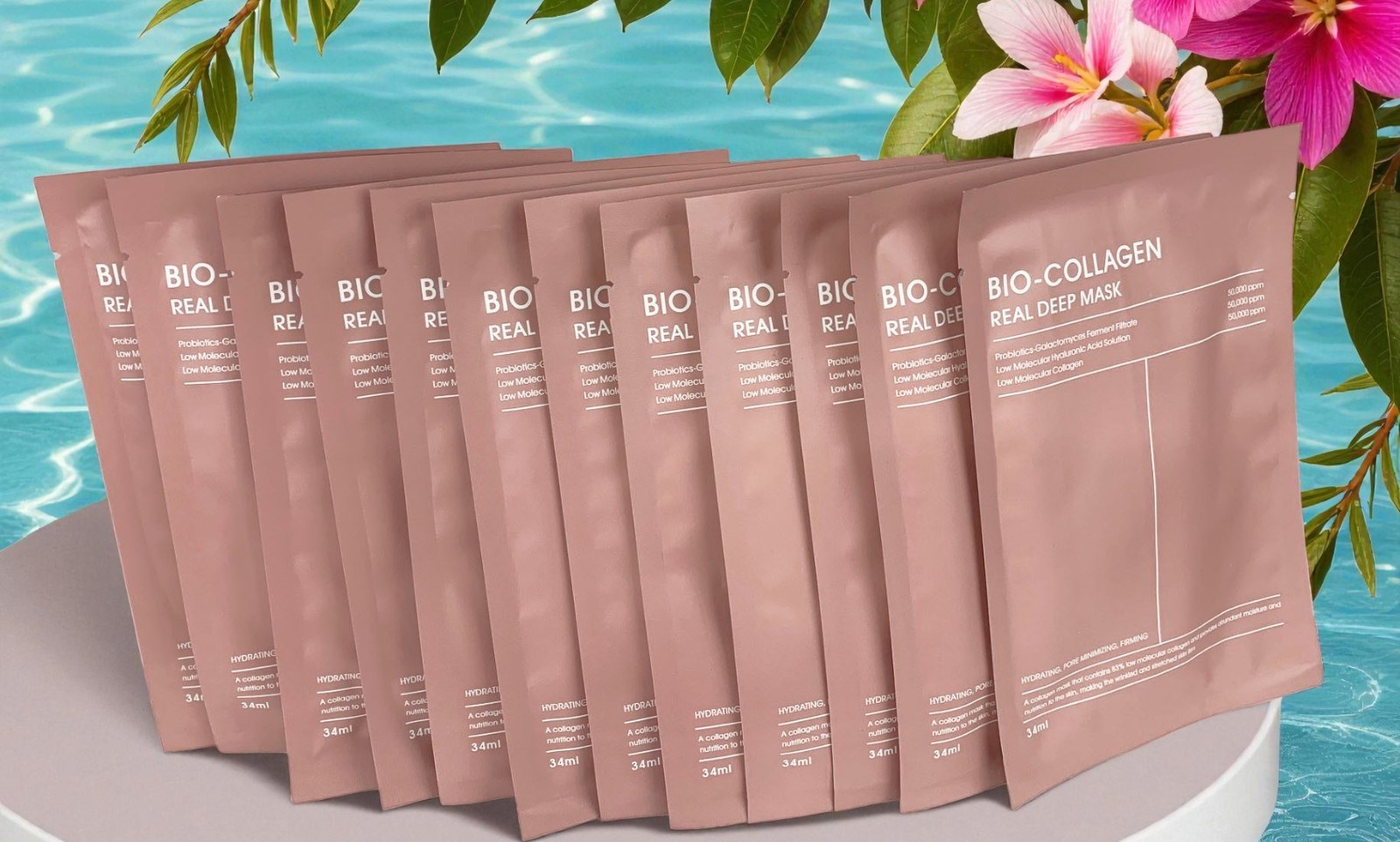 Bio-Collagen Real Deep Facial Lifting Anti-Wrinkle Mask -Pack of 12, Exp.09/2028