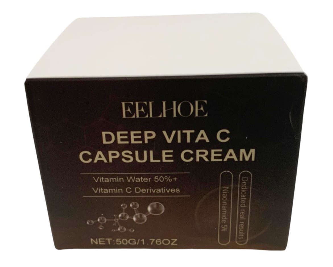 DEEP VITA C CAPSULE CREAM NIACINIMIDE 5% HYALURONIC ACID REDUCE WRINCLES 1.76 oz