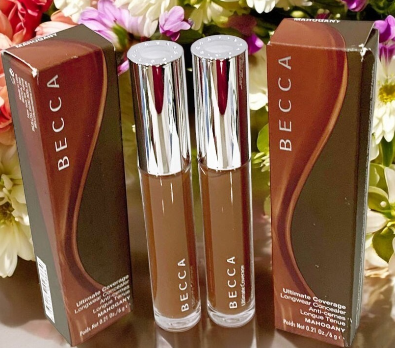 2-BECCA ULTIMATE COVERAGE LONGWEAR CONCEALER - MAHOGANY-0.21oz EACH, NEW IN BOX
