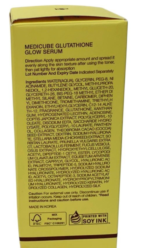 Medicube Glutathione Glow Serum 30g/1oz Brightening, Korean Cosmetics, K-Beauty