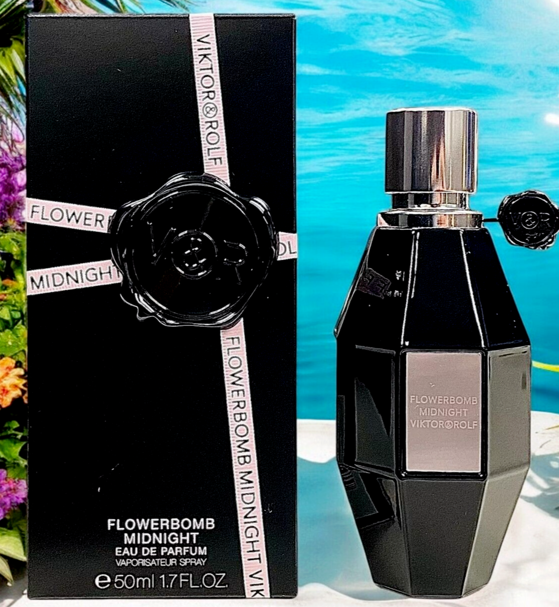 Viktor & Rolf Flowerbomb Midnight Eau de Parfum Spray - 50ml / 1.7oz New Sealed