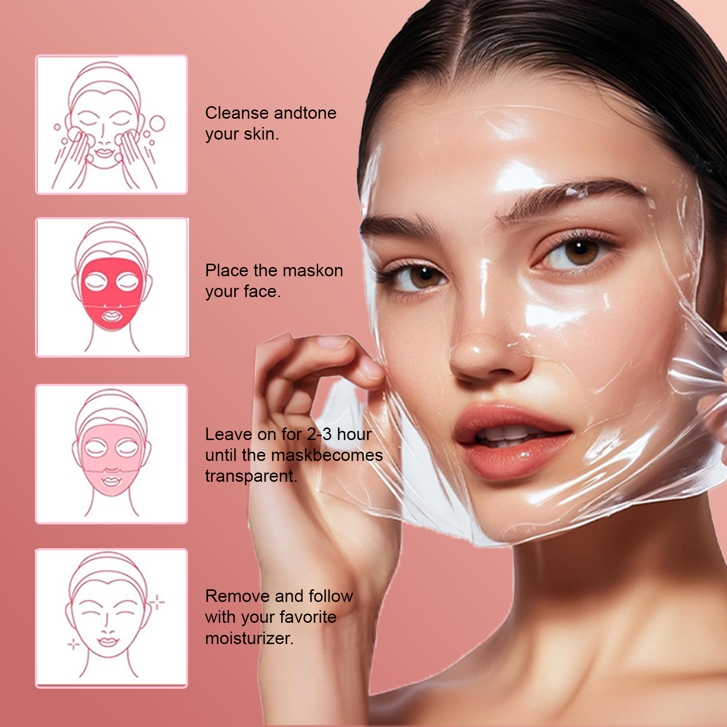 Bio-Collagen Real Deep Facial Lifting Anti-Wrinkle Mask -Pack of 12, Exp.09/2028