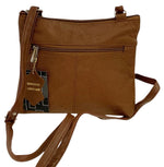 Brown Lt Cowhide Leather Small Handbag Crossbody Shoulder Bag  Purse for Women