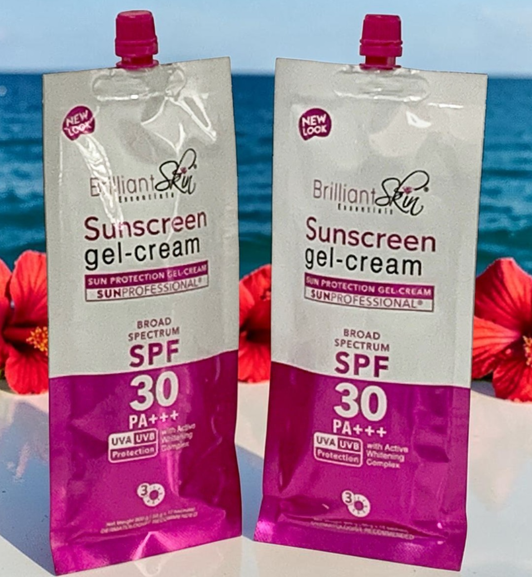 Brilliant Skin Essentials Sunscreen Gel-Cream SPF30 Sachet SET OF 2 (50g each)
