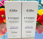 D'ALBA WATERFULL UV ESSENCE TONE-UP VEGAN PURPLE CORRECTING SUNSCREEN SET OF 2