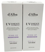 D'ALBA WATERFULL UV ESSENCE TONE-UP VEGAN PURPLE CORRECTING SUNSCREEN SET OF 2