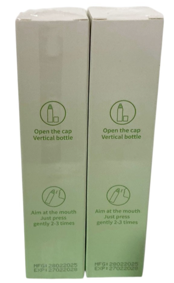 SIRUINI PROBIOTICS FRESH BREATH WATERMELON MOUTH SPRAY ORAL HEALTH FORMULA 2 PCS