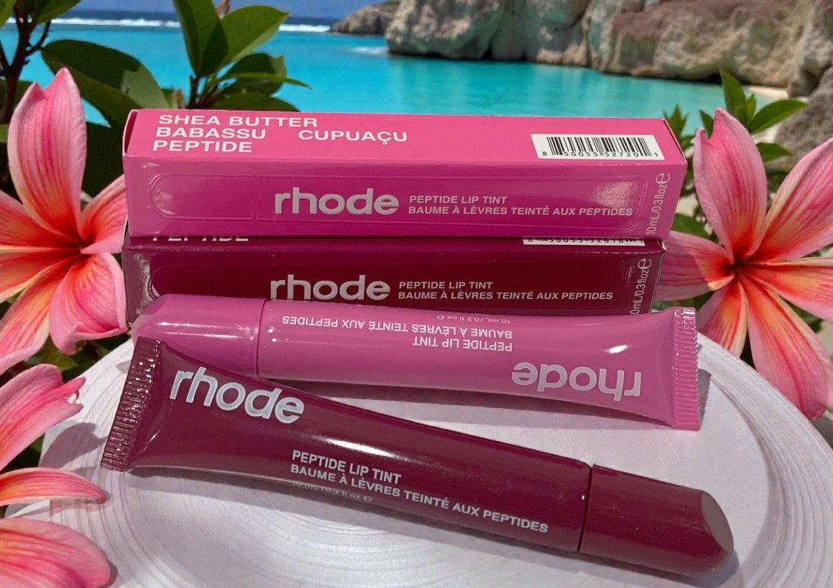 Rhode Peptide Lip Tint 10ml Shea Butter Sheer SET of 2 SHORTCAKE & ROSTBERRY JEL
