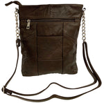 BROWN LARGE SOFT LEATHER MESSENGER SHOULDER BAG CROSS BODY SATCHEL FOR MEN/WOMEN