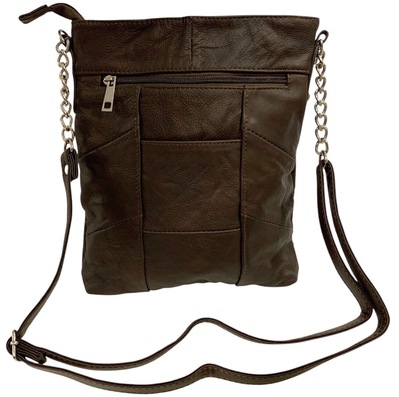 BROWN LARGE SOFT LEATHER MESSENGER SHOULDER BAG CROSS BODY SATCHEL FOR MEN/WOMEN