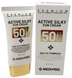 MEDI PEEL Active Silky Sun Cream SPF50+ PA+++ 50ml /1.69oz Exp 02/28 SET of 2