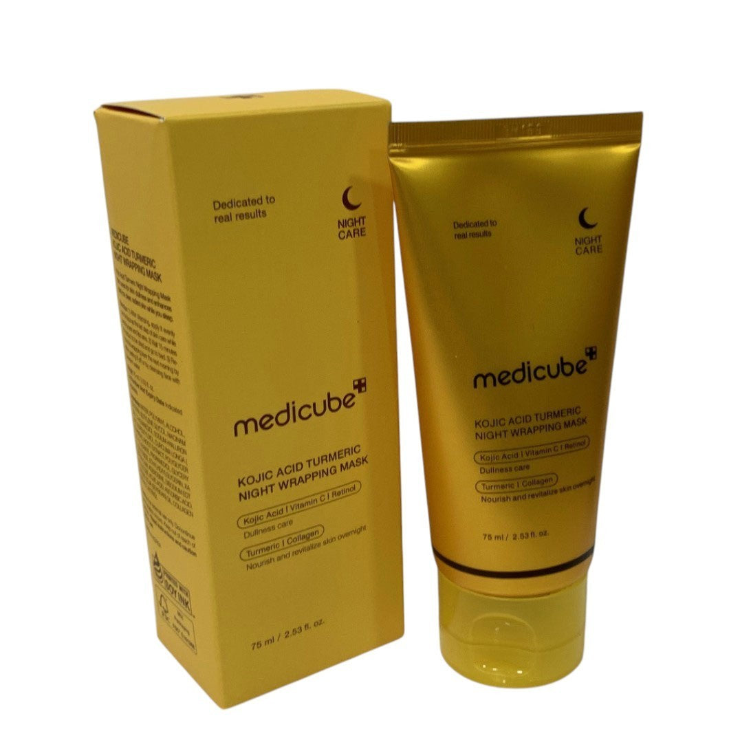 Medicube Kojic Acid Turmeric Night Wrapping Mask 75ml Brightening Care Exp 08/28