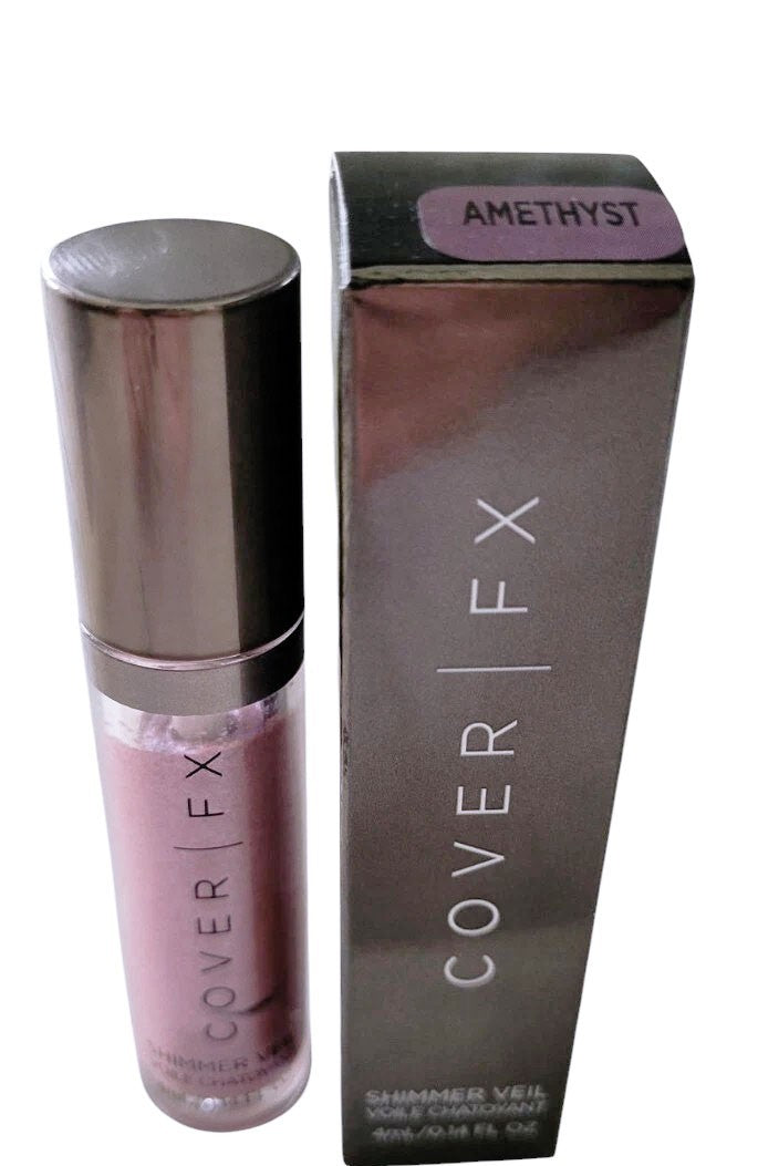 COVER FX SHIMMER VEIL-AMETHYST Weightless Cream Shimmer 0.14oz/4ml Made in Italy