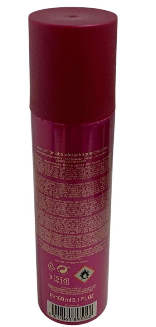 Antonio Banderas Women's Her Secret Temptation EDT Spray 2.7oz & Deodorant 5.1oz