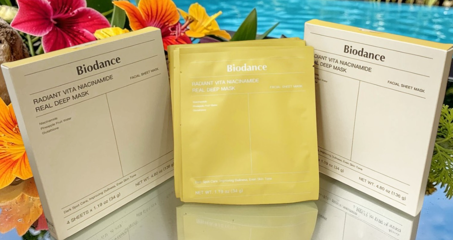 Biodance RADIANT VITA NIACINAMIDE REAL DEEP MASK PACK OF 8 - DARK SPOT CARE