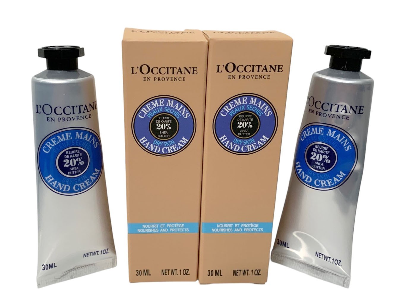 L’Occitane En Provence Shea Butter Hand Cream Dry Skin 30ml/1 oz Set of 2