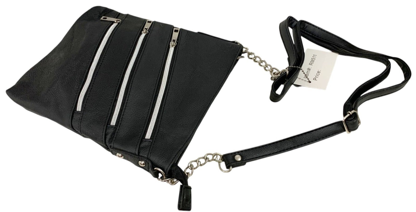BLACK LARGE SOFT LEATHER MESSENGER SHOULDER BAG CROSS BODY SATCHEL MEN &WOMEN