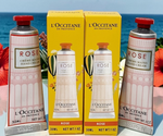 L’Occitane Provence Around The World Rose Hand Cream 30ml/1oz Set of 2 Ex 7/28