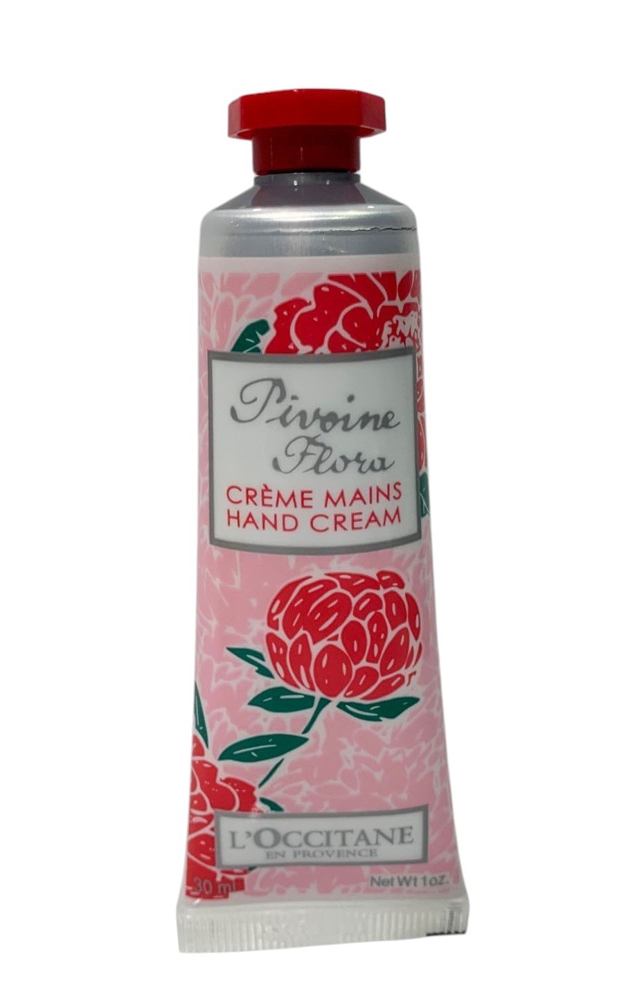 L'OCCITANE PROVENCE AROUND THE WORLD PIVOINE FLORA Hand Cream 1.oz/30ml SET OF 2