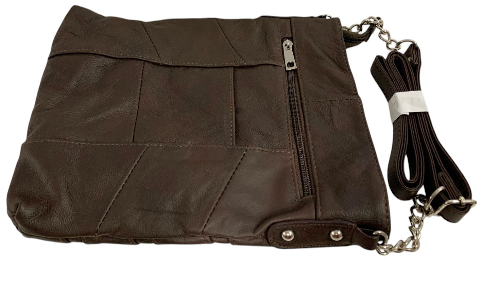 BROWN LARGE SOFT LEATHER MESSENGER SHOULDER BAG CROSS BODY SATCHEL FOR MEN/WOMEN