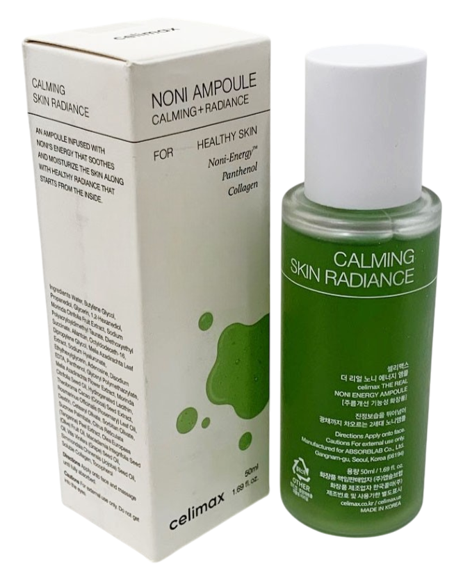 CELIMAX NONI ENERGY AMPOULE 50ml Calming + Radiance Skin K-Beauty Exp 04/2028