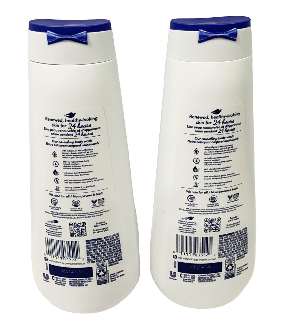 Dove Deep Moisture Nourishes The Driest Skin Body Wash 2 Pack 23 FL Oz Each