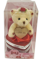 I Love You Bear With Heart Shaped Jewelry Gift Boxes SET OF 4 as On The Pictures