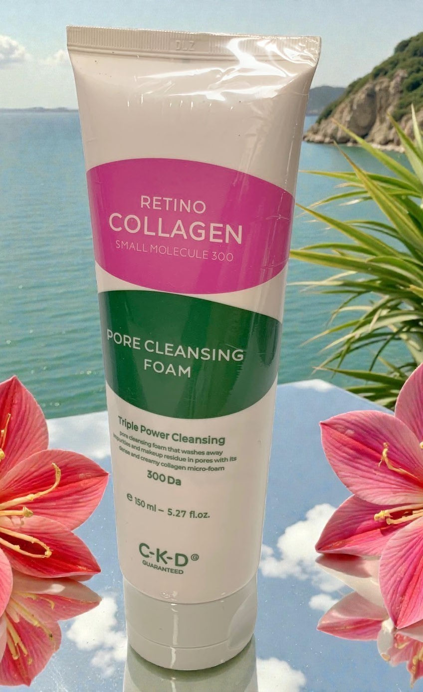 CKD RETINO COLLAGEN 300 Da TRIPPLE POWER PORE CLEANSING FOAM 150ml /5.7oz