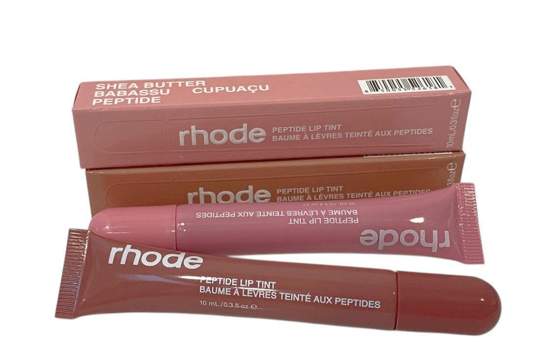 Rhode Peptide Lip Tint 10ml Shea Butter Sheer SET of 2: RIBBON & TOAST