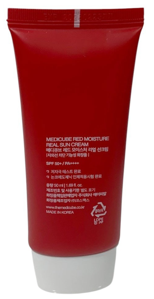 MEDICUBE Red Moisture Real Sun Cream 50ml SPF50+ PA++++ | KBeauty Exp. 02/2028