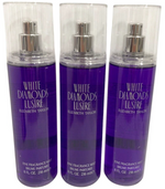 PACK OF 3 WHITE DIAMONDS LUSTRE Elizabeth Taylor Women Fragrance Mist 8.0 oz