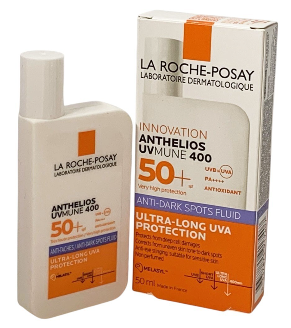 La Roche Posay Anthelios UVMune 400 SPF50+ Anti-Spots Fluid 50ml EXP 09/28-2 SET