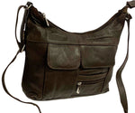 Brown Women Vintage Leather Cross Body Shoulder Bag Handbag Purse Hobo Satchel