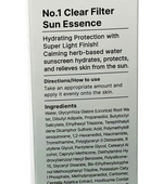 NUMBUZIN No.1 Clear Filter Sun Essence 50ml/1.69oz SPF50+ PA++++ EXP 03/28