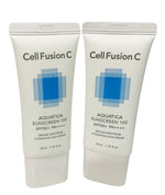 Cell Fusion C Aquatica Sunscreen 100 SPF50+/PA++++ Hydrating Sun Cream Set of 2