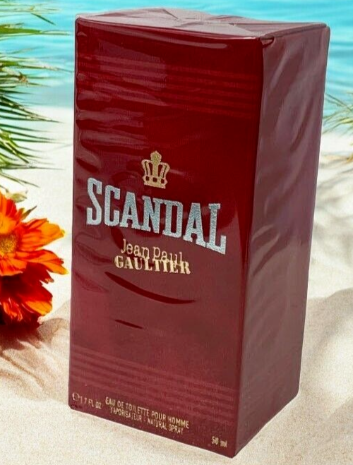 Jean Paul Gaultier Scandal Men EDT Spray 1.7oz / 50ml Authentic New Sealed Box
