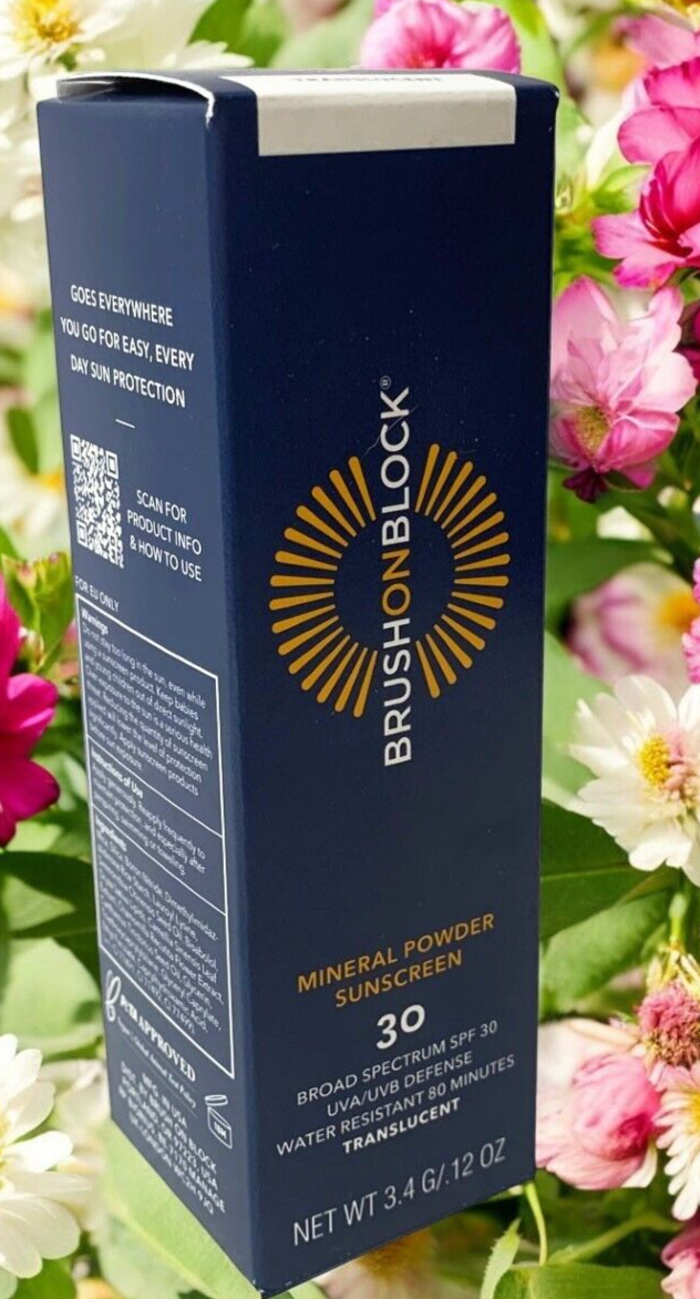 Brush On Block SPF 30 Mineral Powder Sunscreen Translucent 3.4g/.12oz EXP 02/26