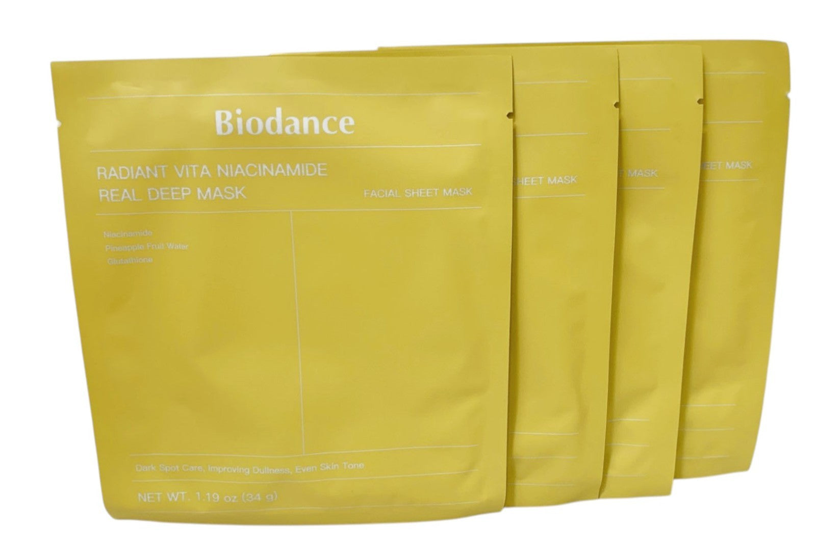 BIODANCE REFRESHING SEA KELP & VITA NIACINAMIDE REAL DEEP MASKS-8 Pack 4 of Each