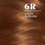 3-Clairol Nice'n Easy Permanent Hair Dye, 6R Light Auburn 100% Gray Coverage