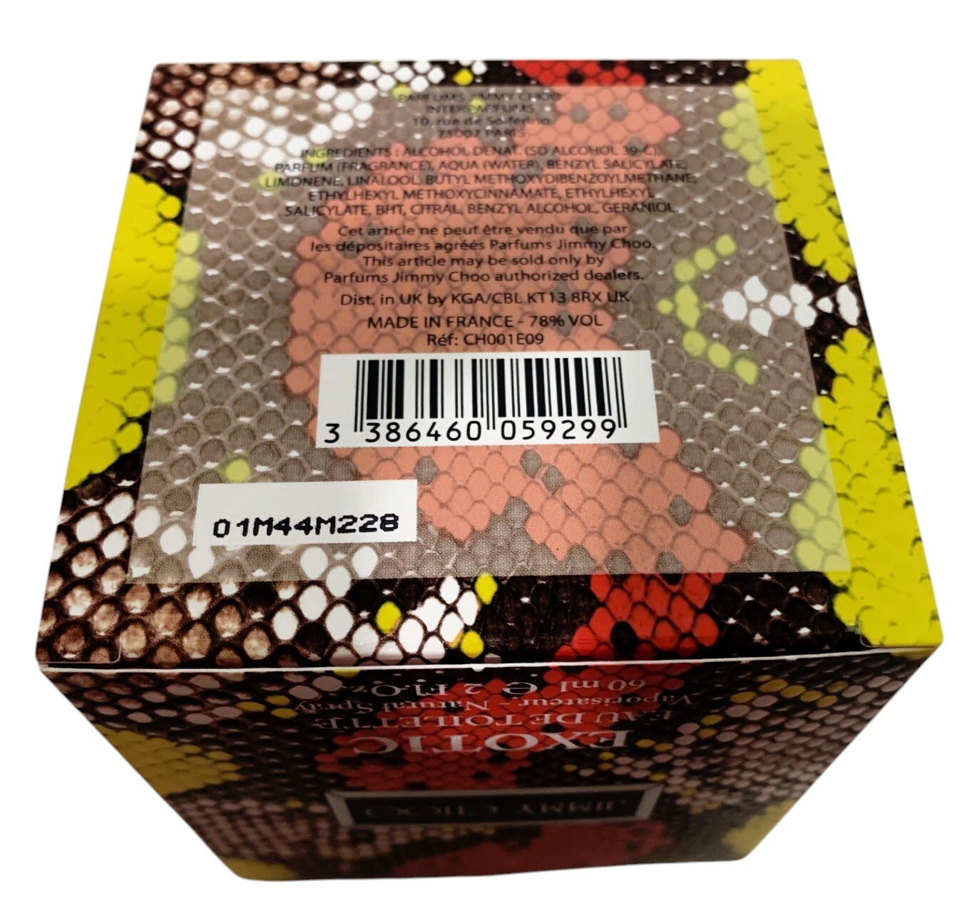JIMMY CHOO EXOTIC Eau De Toilette Natural Spray 2.0oz/60ml  New in Unsealed Box