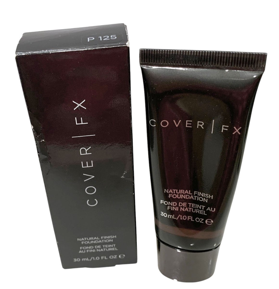 Cover FX Natural Finish Foundation - P 125 - 1oz/30ml -Sealed - New in Box