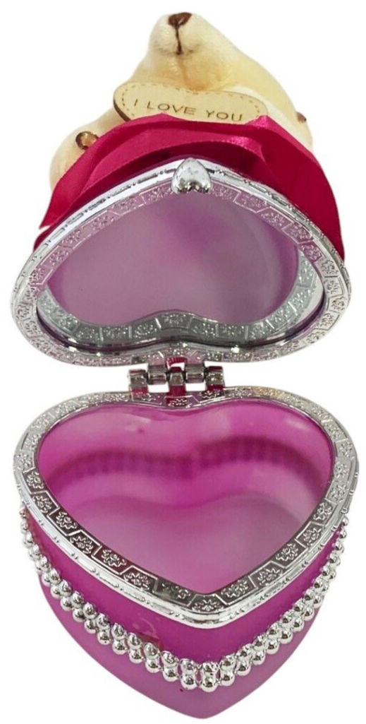 I Love You Bear With Heart Shaped Jewelry Gift Boxes SET OF 4 as On The Pictures