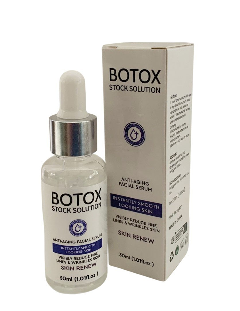 BOT0X STOCK SOLUTION ANTI-AGING FACIAL SERUM REDUCE FINE LINES & WRINKLES 30ml