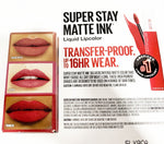 SET OF 3 PCS OF MAYBELLINE SUPER STAY MATTE INK LIQUID LIP COLOR 0.17oz EACH NEW