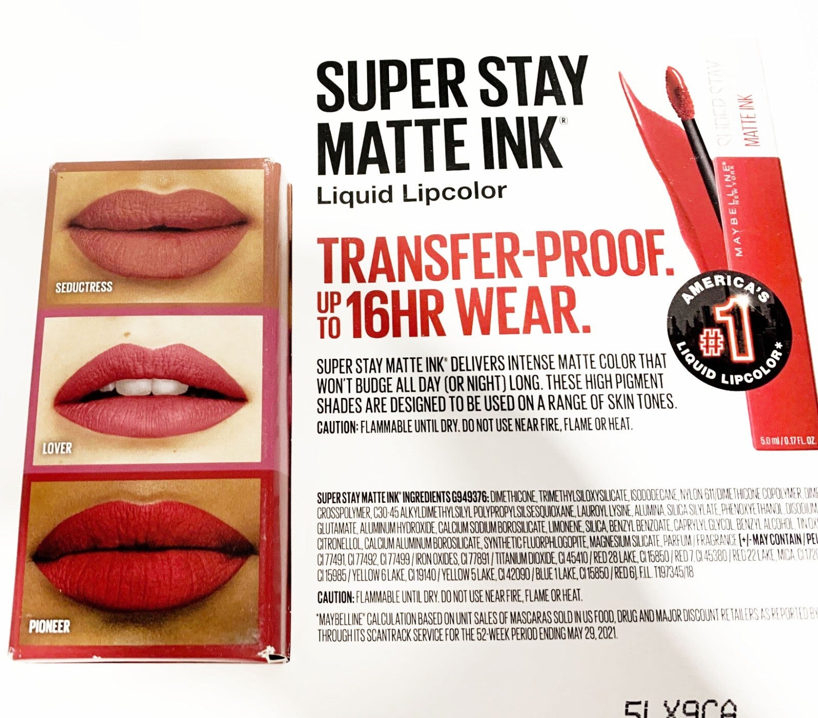 SET OF 3 PCS OF MAYBELLINE SUPER STAY MATTE INK LIQUID LIP COLOR 0.17oz EACH NEW