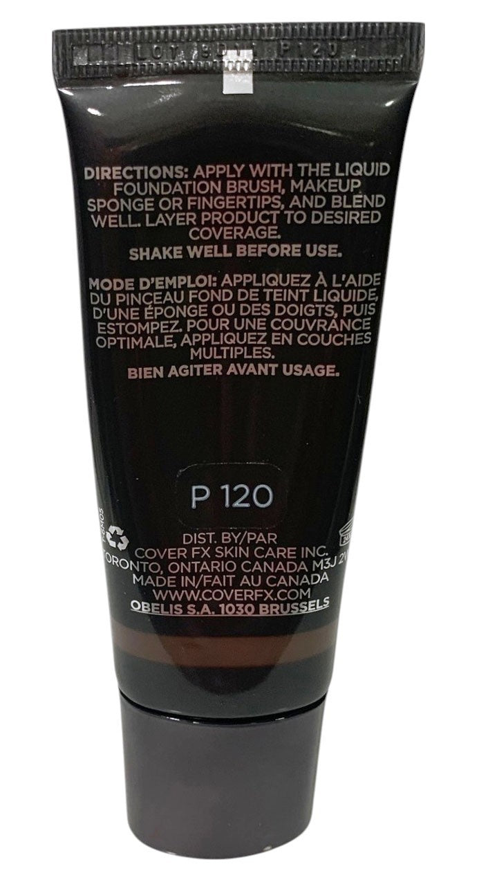 Cover FX Natural Finish Foundation - P 120 - 1oz/30ml -Sealed New in Box