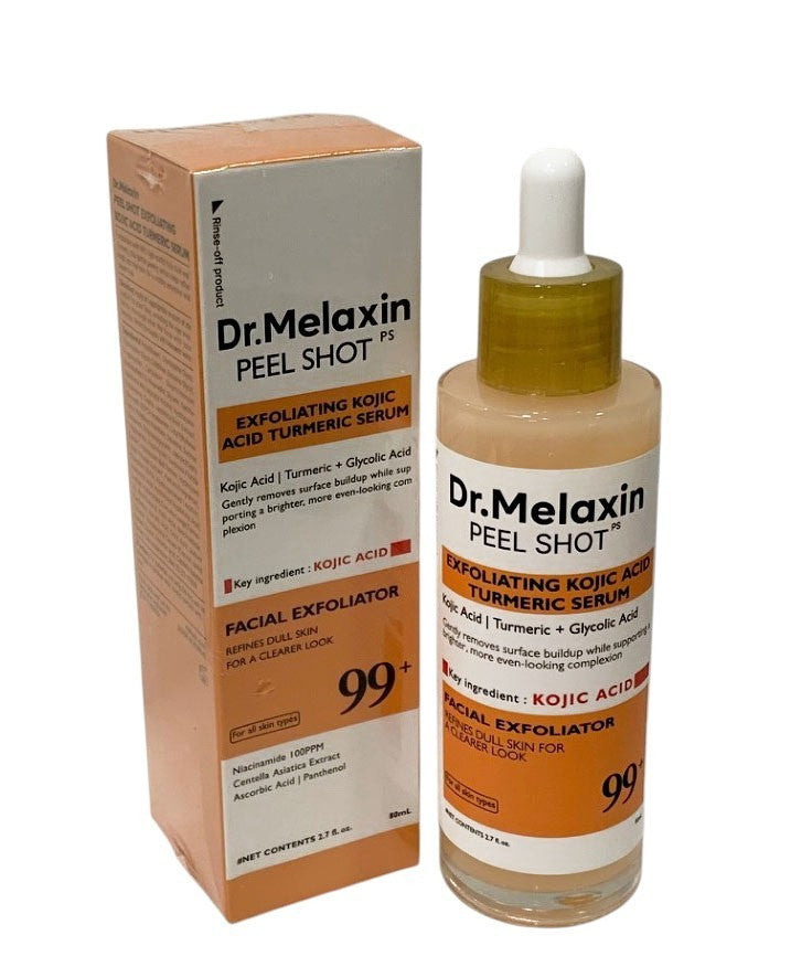 Dr.Melaxin Peel Shot Exfoliating Kojic Acid Turmeric Serum 2.7oz K-Beauty FRESH