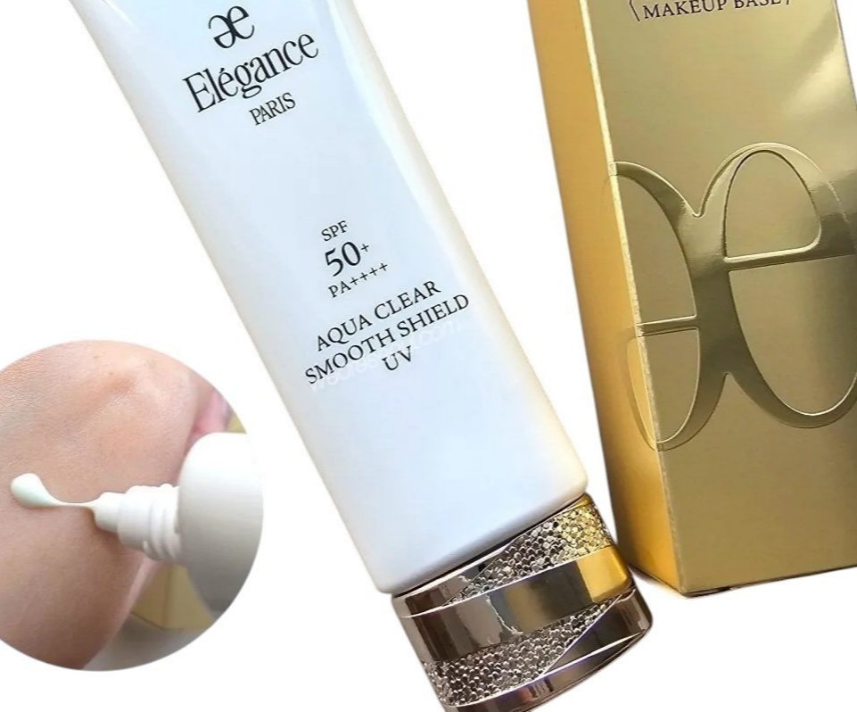 Elegance Aqua Clear Smooth Shield UV SPF50+ PA++++ Sunscreen Makeup Base 50ml