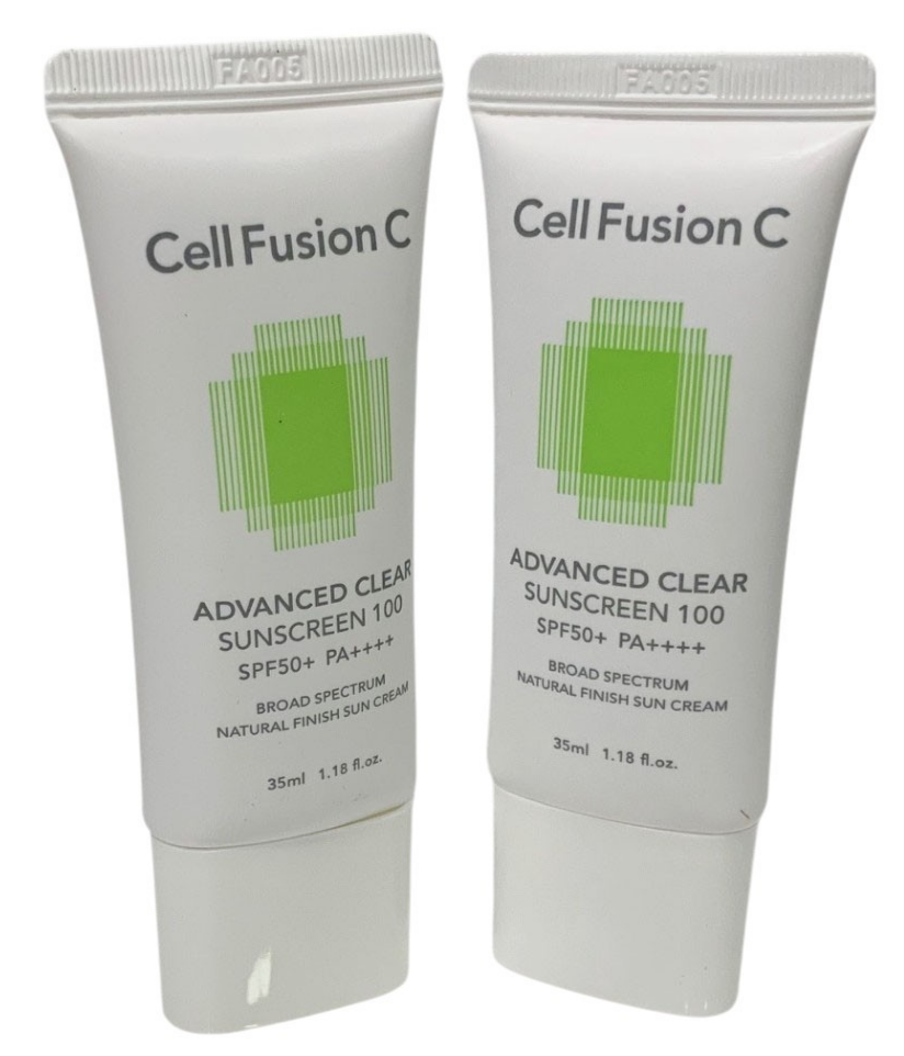 Cell Fusion C Advanced Clear Sunscreen 100 SPF 50+/PA++++ 35ml x 2ea K-Beauty